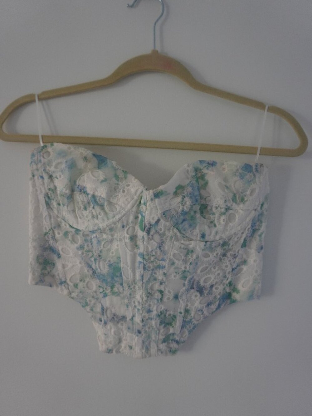 Bardot Lila Bustier Embroidered Corset – Water Floral – Size M